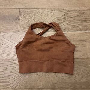 Alphalete Orange/Rust Color Sports Bra Size Small
